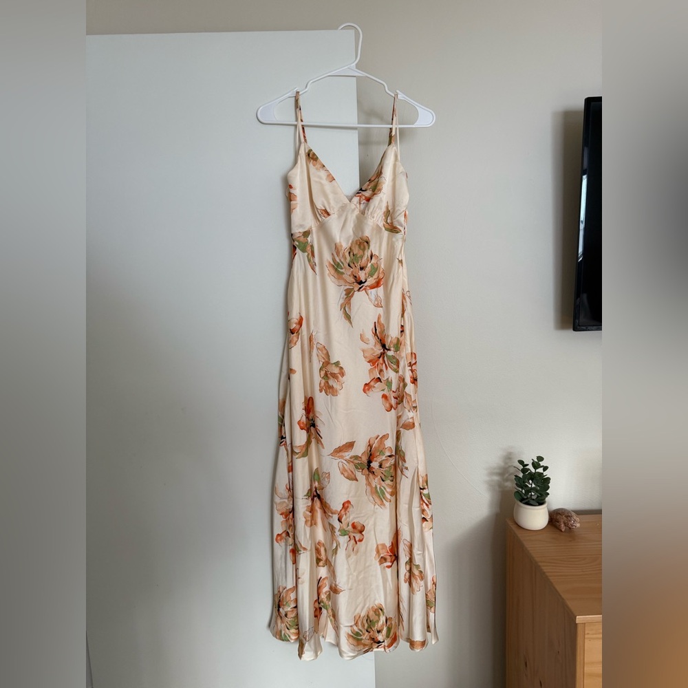 12th Tribe Palma Cream Floral Maxi Dress